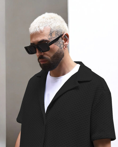 Camisa Abstract Negra